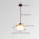 DecorBites™ LED Wood Yellow Travertine Pendant Light for Living Room Bedside - Nordic Interior Lighting
