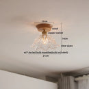 DecorBites™ Glass Wood LED Ceiling Lamp for Home Lighting and Decoration