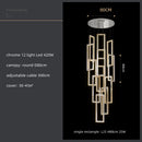 DecorBites™ Crystal LED Pendant Light Luxury Stairs Lustre Modern Lighting Fixture