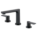 DecorBites™ Brush Gold Widespread Basin Faucet Three Hole Mixer, Hot Cold, 8" Centers
