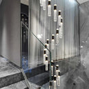 DecorBites™ Crystal Chandelier: Stylish Stair Pendant Lamp for Living Room & Interior Lighting