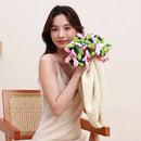 DecorBites™ Elegant Daisy Bouquet Soft Blanket for Office Sofa, Multi-Functional Nap Shawl & Cushion