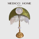 DecorBites™ Crescent Moon Lampshade with Tassels - Victorian Style Medieval Desk Light Cover