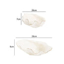 DecorBites™ Gold Ceramic Seashell Bowl: Luxe Decorative Storage Tray for Candy, Fruit, Jewelry