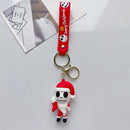 NEW Christmas Eve Horror Night Doll Keychain PVC Keychain Halloween Cute 3D Model Personalized Skeleton Jack Schoolbag Gifts