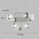 DecorBites™ Gold LED Chandelier for Luxe Living Room Lighting