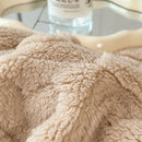 DecorBites™ Cozy Lamb Wool Blanket: Double-Sided, Thick Coral Fleece, Skin-Friendly & Warm