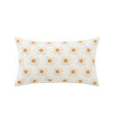 DecorBites™ Embroidered Flora Cotton Canvas Pillow Cover 30x50cm Yellow Zigzag Sham