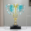 DecorBites™ Crystal Elephant Sculpture Home Decor Ornament
