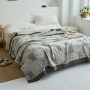 DecorBites™ Cotton Gauze Towel Throw Blanket - Soft and Cozy Bedspread for All Seasons