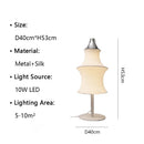 DecorBites™ Cream Silk Japanese LED Floor Lamp for Modern Living Room Décor