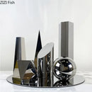 DecorBites™ Geometric Crystal Artwork Polyhedron Sculpture Desk Decoration Modern Home Decor