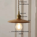 DecorBites™ Glass LED Pendant Lamp Copper Socket for Dining Living Room Decor