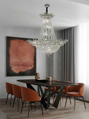 DecorBites™ Crystal LED Chandelier Light Fixture for Luxe Living Room Décor