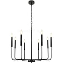 DecorBites™ Gold Black Retro Chandelier Candle Ceiling Lighting for Living Room & Restaurant