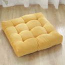 DecorBites™ Corduroy Floor Seat Cushion Pad for Adults – Large, Soft Square Pouf for Comfort