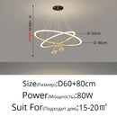 DecorBites™ Circle Ring Pendant Chandelier for Living Room Bedroom Restaurant Ceiling Lighting