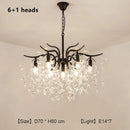 Decorbites crystal chandelier gold branch luxury living room light