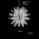 DecorBites™ LED Large Globe Chandelier with Glass Lampshades - Chrome or Gold Hardware