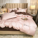 DecorBites™ Egyptian Cotton Bedding Set with Sheet Pillowcase Blanket Cover - Queen King Size