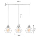 DecorBites™ Iron Frame Pendant Chandelier for Modern Indoor Lighting