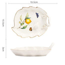 DecorBites™ Gold Edge Cup & Saucer Set: Lemon Teapot, Coffee Mug, Ceramic Plates & Drinkware