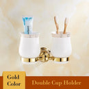 DecorBites™ Crystal Bathroom Towel Rack: European Style Hardware Bath Organizer