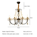 DecorBites™ Crystal LED Chandelier Living Room Luxury Lighting E14 Pendant Lamparas