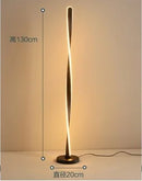 DecorBites™ Art Deco Spiral Shade Floor Lamp - Modern Minimalist Stand Light