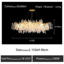 DecorBites™ Crystal LED Chandelier: Elegant Nordic Branch Design for Living Room, Hotel, Dining Area