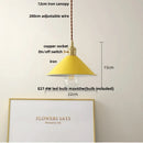 DecorBites™ Copper Knob Iron LED Pendant Light - Adjustable Nordic Modern Hang Lamp
