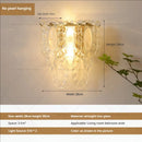 DecorBites™ Luxe Crystal Glass Wall Lamp for Aisle, Living Room, Bedroom & Corridor Lighting