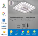 DecorBites™ LED Bladeless Ceiling Fan Dimmable Remote Modern Indoor Lightingusc