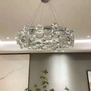 DecorBites™ Crystal Ring Chandelier Chrome Ceiling Pendant Light