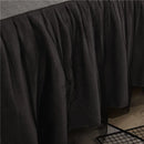 DecorBites™ Korean Bed Skirt Set with Ruffled Edges - Solid, Skin-Friendly Bedding Kit