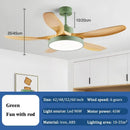 DecorBites™ 52" DC Ceiling Fan Light Remote Control LED Living Bedroom 220V 110V
