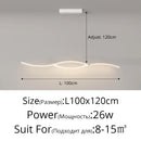 DecorBites™ LED Pendant Chandelier: Modern Nordic Strip Light for Dining, Kitchen, Office, Coffee Room