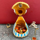 DecorBites™ Elegant Cat Jewelry Trinket Box | Hinged Enamel Figurines | Collectible Gift Holder