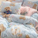 DecorBites™ Cozy Cartoon Printed Cotton Comforter Set for Adults