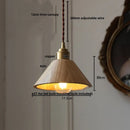 DecorBites™ LED Wood Pendant Light Fixture | Adjustable Hanging Lamp for Home Decor