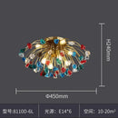 DecorBites™ Colorful Crystal Chandelier LED Dining Room Lighting