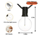 DecorBites™ G40 LED String Lights for Outdoor Festive Decor and Garden Lighting