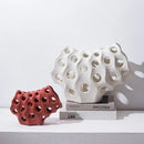 DecorBites™ Coral Geometric Resin Sculpture Sea Creature Decor Figurine