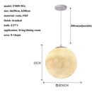 DecorBites™ Cream Moon LED Pendant Chandelier: Modern Living Room Kitchen Bedroom Lighting