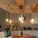 DecorBites™ Hemp Rope Net Chandelier Pendant Lamp for DIY Cafe and Bar Decor
