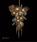 DecorBites™ Crystal Duplex Chandelier: Modern Artistic Living Room Lighting