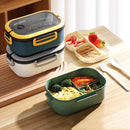 DecorBites™ Kids 2-Layer Bento Lunch Box, Microwaveable Food Container for School & Outdoor Activities