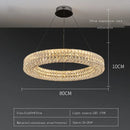 Modern luxury gold crystal led ceiling chandelier living room