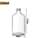 DecorBites™ Clear Glass Beverage Bottles: Reusable for Juicing, Smoothies, Kombucha, Tea, Milk, and Wine