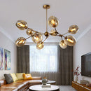 DecorBites™ Glass LED Chandelier Pendant Light for Home Ceiling Dining Room Suspension